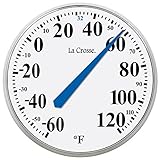 LaCrosse 104-114 Round Thermometer, 13.5"