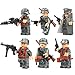 KAZI WW2 German Soldiers Action Figures Set - Army Men with Military Motorcycles/Antiaircraft Guns/Artillery,Army Toys for Boys