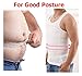 Men's Compression Shirt - Tummy Slimming Body Shapers- Abdomen/Waist/Belly Fat Compressions Vest- Elastic Shapewear for Men- Fit Body Tank for Weight Loss, Yoga, Running, Workout - Black, L