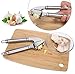 BESTBEING Garlic Press and Peeler Set