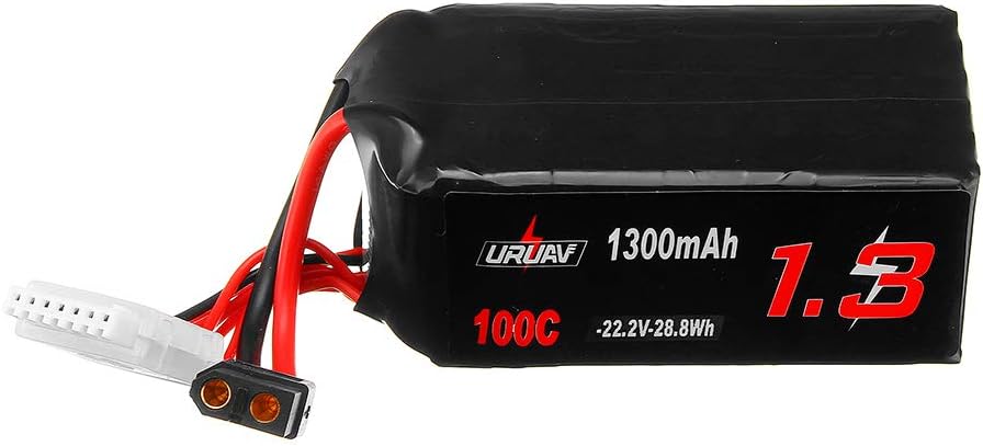BliliDIY 22.2V 1300Mah 100C 6S Lipo Battery Xt60 Plug For Fpv Rc Racing Drone