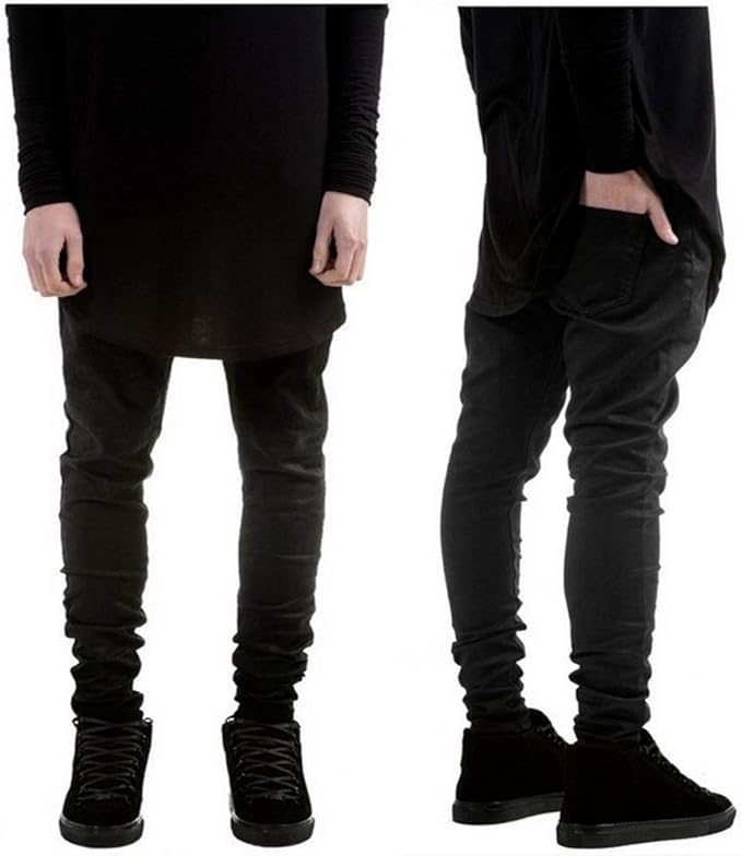 black skinny fit jeans mens