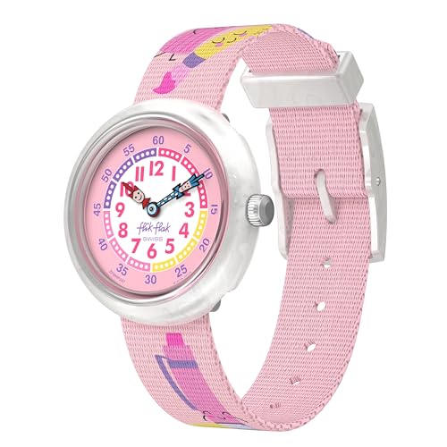 Flik Flak Girl Kids Watch Casual Pink Bio-sourced Water Resistant Quartz in My Bag