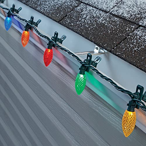 NOMA C9 LED Quick Clip Christmas Lights Builtin ClipOn String