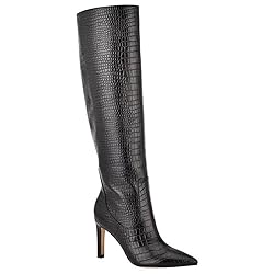 NINE WEST Maxim Black Crocodile 5.5 M