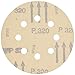 Bosch SR5R325 50-Piece 320 Grit 5 In. 8 Hole Hook-And-Loop Sanding Discs