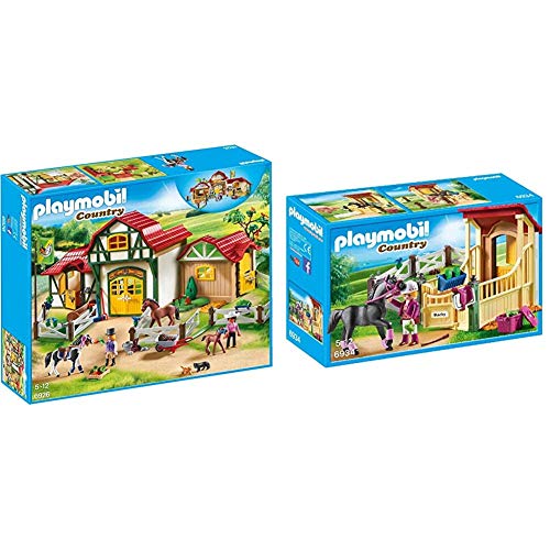 Playmobil 6926 - Großer Reiterhof & 6934 - Pferdebox Araber