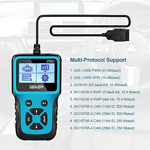 GEKER OBD2 Scanner for Car, V317 Universal Automotive Engine Fault Code