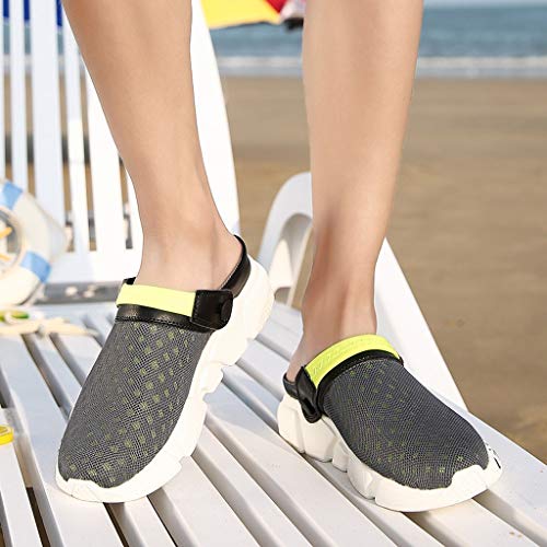 Men Sandals Closed Toe Athletic Outdoor Slides Non-Slip Comfy Walking Shoes Summer Fisherman Beach Slippers