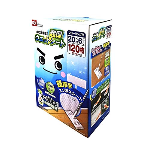 コストコ 水の激落ちくん 超厚ウエットシート フローリング用20枚×6パック入り商品画像