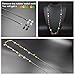 Kalevel Eyeglass Holder Necklace Glasses Strap Beaded Eyeglass Chains (Bronze)