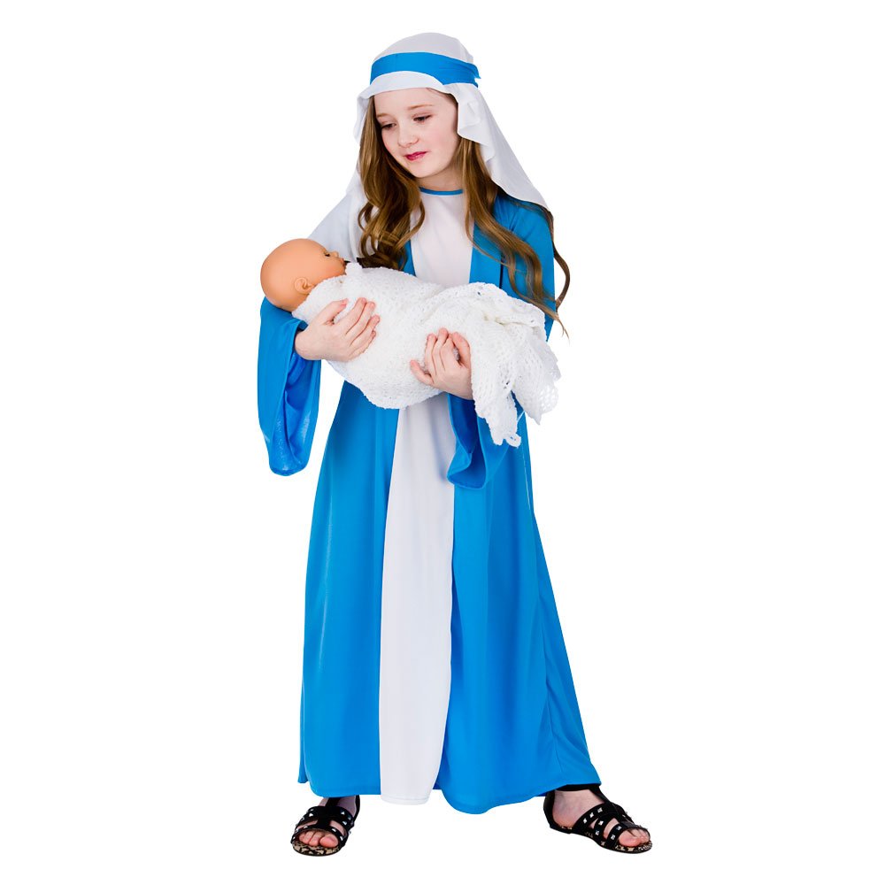 Wicked Costumes Kids Mary Nativity Fancy Dress Costume - XL (11-13 Years)