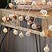 Battery Operated Silver Moroccan Orb LED Fairy Lights with 10 Warm White LEDs