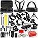 Accessories Kit for GoPro Hero 7 6 5 4 3+ Session Accessory Bundle Set for Action Camera SJ4000 SJ5000 SJ6000 Xiaomi Yi Handle+Head Strap+Chest Strap+Carrying Case for Christmas