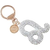 MMIUAEG Rhinestone Zodiac Keychain for Women Charms Crystal 12 Constellation Astrology Birthday Jewelry Tote Bag Accessories