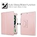 Fintie Case for iPad 9.7 2018/2017, iPad Air 2, iPad Air - [Corner Protection] Premium Vegan Leather Folio Stand Cover, Auto Wake/Sleep for iPad 6th / 5th Gen, iPad Air 1/2, Glitter Pink