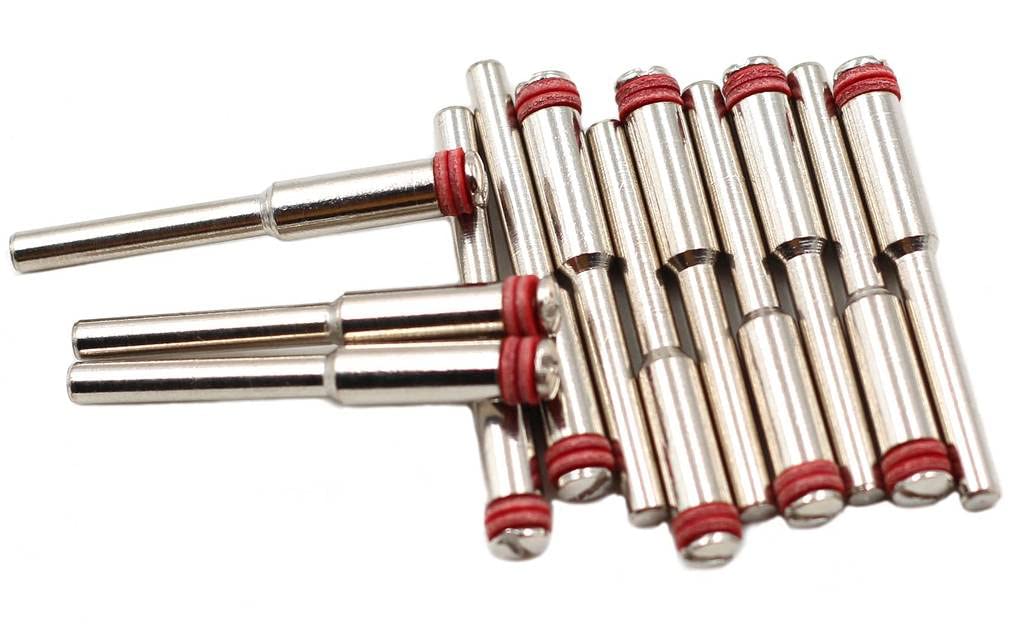 feedal 12 Pcs 3.175mm 1/8 Shank Cut-off Wheel Holder Screw Mandrel for dremel Accessories Rotary Tool