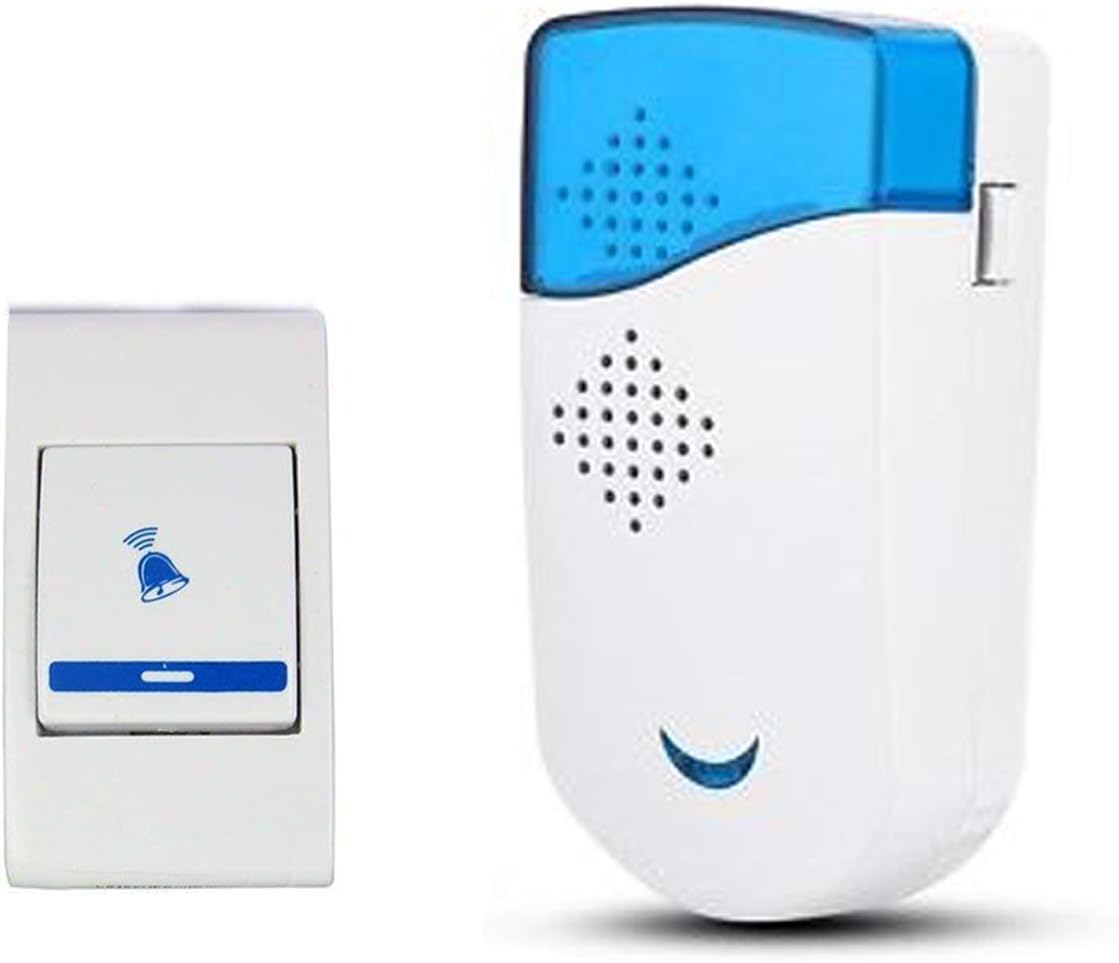 BMG Wireless Calling Remote Door Bell for 1 Switch for Home Shop Office (White)
