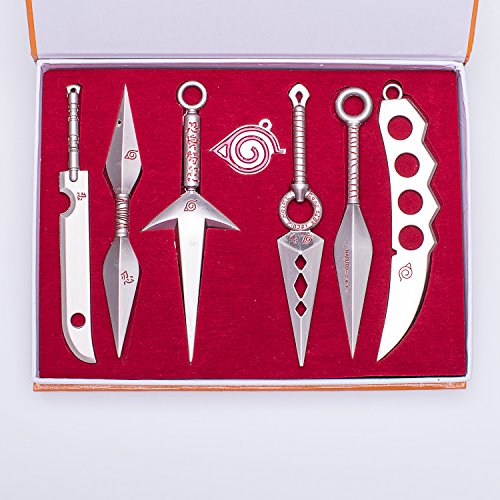 Naruto Weapons Naruto Uzumaki Cosplay Props Silver Weapons Set Toys