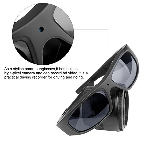 Forestfish Camera Glasses Video Recording Sunglasses 1080P HD Video Recording Camera with 16GB TF Card