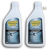 Cerama Bryte - Stainless Steel Cleaning Polish with Mineral Oil, Polishes and Protects Steel Surfaces - 16 oz (2 Pack)
