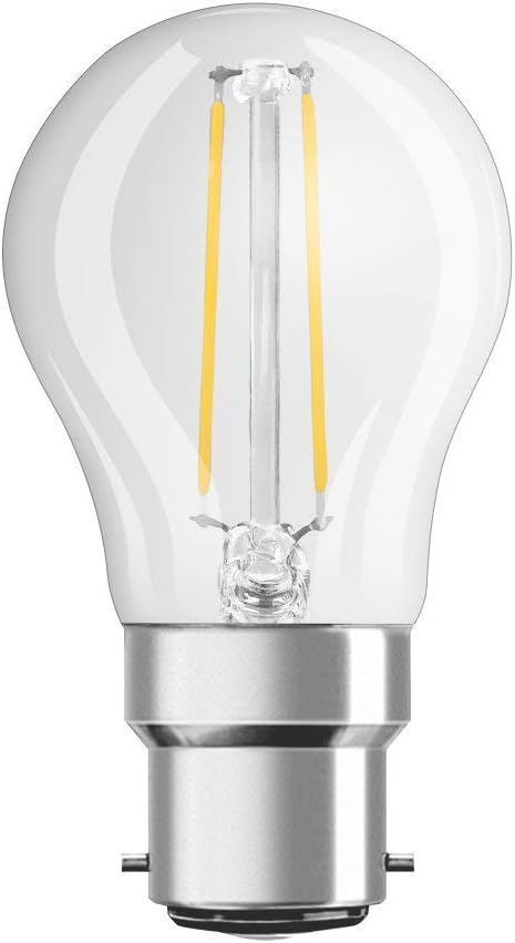 OSRAM LED Lamps, Classic Mini-Ball, 4 W, Set of 10, B22d-Base