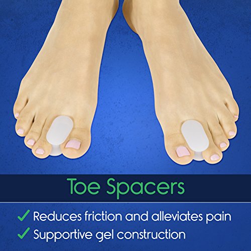 Bunion Relief Kit by ViveSole - Hallux Valgus Splint, Foot Guard, Corrector, Protector, Big Toe Separator Spacer Regulator, Gel Sleeve for Bunion Treatment - Post Surgery Recovery for Feet / Foot Pain