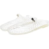ClassicSter Jelly Mary Janes for Women Mesh Flats Clear Jellies Slide Closed Toe Slip On Mules Beach Buckle Strap Low Heel Sandals