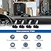 ZEEPIN TPMS Solar Power Universal, Wireless Tire Pressure Monitoring System with 4 DIY Sensors, Real-time Displays 4 Tires' Pressure and Temperature TPMS