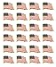 24 Pack American Flag Lapel Pins -USA Metal Enamel Waving Flag Pins US Patriotic Badge