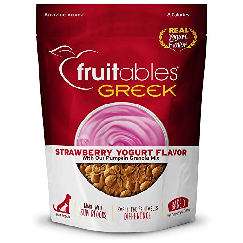 Fruitables Greek Yogurt Dog Treats Healthy Treats for Dogs Baked