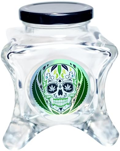 Dope Jars - One of a Kind Herb StorageFits About an Ounce Depending on Nug Density ... (Skull 2)