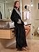 SUNBABY Thicker Long Flannel Sleepwear for Women and Man Imitation Fur Collar Bathrobes Warm Couple Pajamas(L,Black)