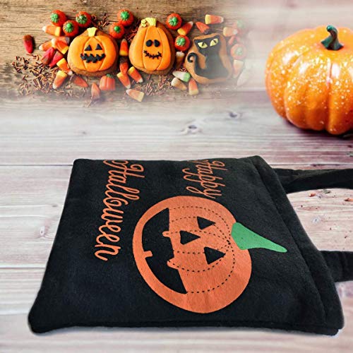 4 Pack Trick or Treat Handbags Bags Halloween Candy Handbag Pumpkin Candy Bucket for Kids
