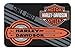 Harley-Davidson Tune Up Bar & Shield Round Edge Rug, 20 x 30 Inch Black NW080225