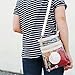 Small Clear Cross-body Messenger Bag - Multi Pocket - Long Adjustable Strap - NFL Stadium Approved