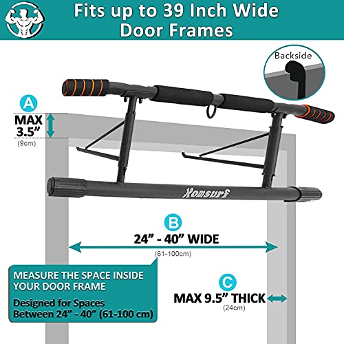 KOMSURF Pull up Bar Doorway, Door Pullup Chin up Bar Home