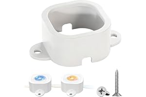 HENKGO 125 Set Light Clips for Govee Pro H706/H806 Outdoor Lights with 250 Screws Secure Mounting Brackets for Govee Pro Permanent Install Firmly,for Govee Pro Permanent Outdoor Lights Extension (White)