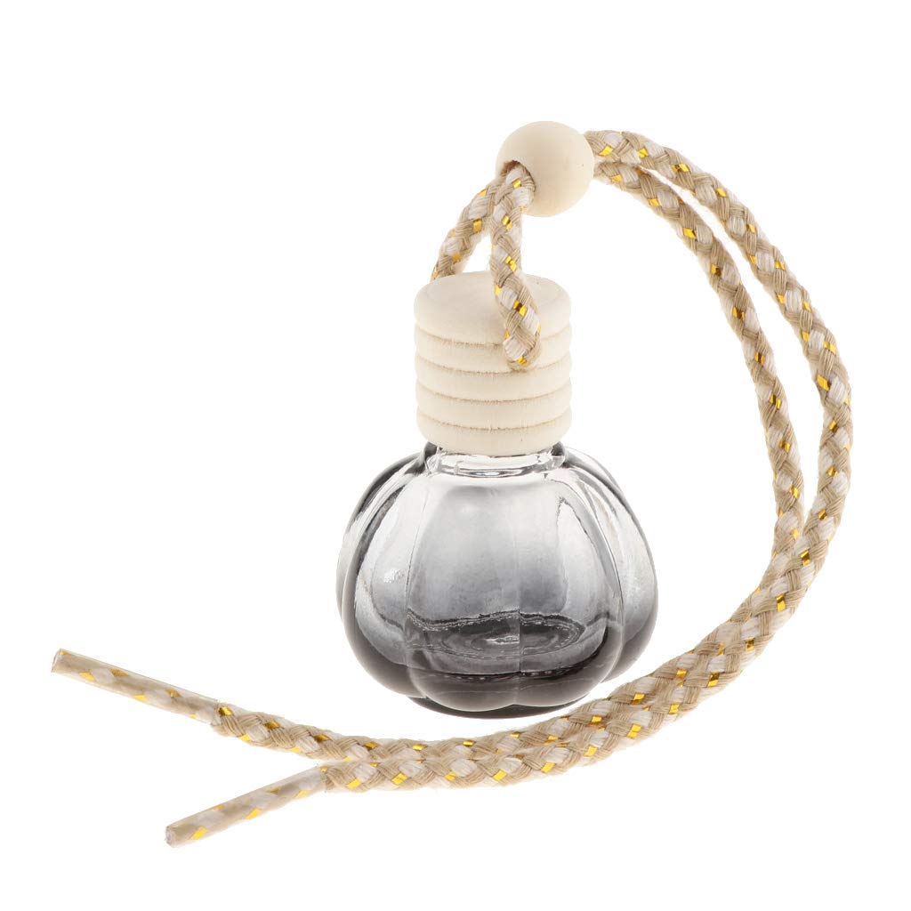 VANKOA Mini Refillable Bottle Car Air Freshener Perfume Bottle - Empty Glass Hanging Essential Oil Scent Diffuser - Home Fragrance Decor Accessories