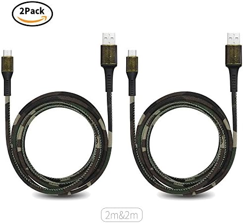 YIMODO USB C Cable USB C-A Fabric Craft Reversible Fast Charging Cables for Samsung Galaxy Note 8, S8, S8 Plus, Google Pixel, Nintendo Switch, Macbook, LG G6 G5 V30 V20 and More, 2 Pack (6FT + 6FT)