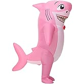 Arokibui Inflatable Shark Costume Blow up Animal Costume Shark Suit Cosplay Party Halloween Suit