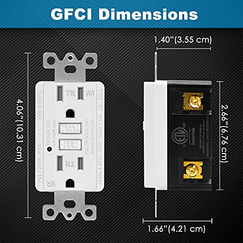 (10 Pack) UNIELE 15 Amp WR Outdoor GFCI Receptacle Outlet, Weather