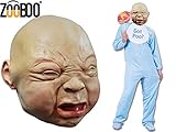 ZooBoo Creepy Adult Baby full head Mask Halloween Costume