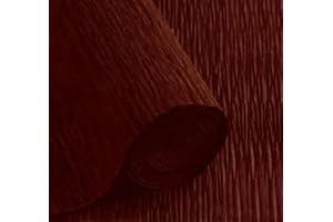 LCREATE LCREATE LCREATE Crepe Paper Roll 8.2ft Long 17 Inch Wide for Wedding Ceremony Various Large Festivals Decoration (Dark Brown)