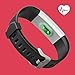 Delvfire Pulse HR Fitness Tracker Activity Watch and Heart Rate Monitor, Waterproof Touch Screen Smart Bracelet for Women, Men, Kids with Sleep Monitor, Pedometer Step Calorie Counter iPhone Android