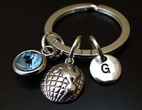 Keychain picked at random.one keychain per unit added to cart. Amazon.com: Globe Keychain, Globe Charm, Globe Pendant, Globe Key chain