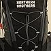 NORTHERN BROTHERS Lightweight Hydration Backpack Bladder Pack Daypack with 3 Liter/100 oz Reservoirs Water Bladder Bag (Black Backpack + 3L Bladder)