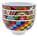 French Bull Melamine Mini Bowl, 4-Piece Set, 10 Fluid Ounces, Small Serving Bowl – Snack, Condiment, Dip, Dessert, Ice Cream – Shatter Proof, Food-Safe, BPA Free, Dishwasher Safe, 4”, Graphic
