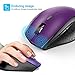 TeckNet Alpha Ergonomic 2.4G Wireless Optical Mobile Mouse 3000 DPI with USB Nano Receiver for Laptop,PC,Chromebook,Macbook,Computer,6 Buttons,30 Months Battery Life, 5 DPI Adjustment Levels