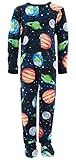 Komar Kids Big Boys' Soft Fleece Footed Pajamas